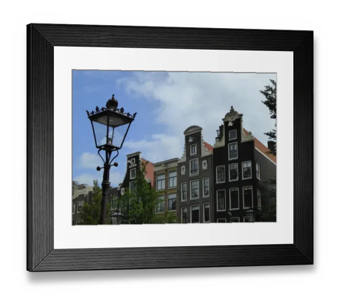 Framed Print : Typical old dutch houses in Old Amsterdam Framed Print : Typical old dutch houses in Old Amsterdam