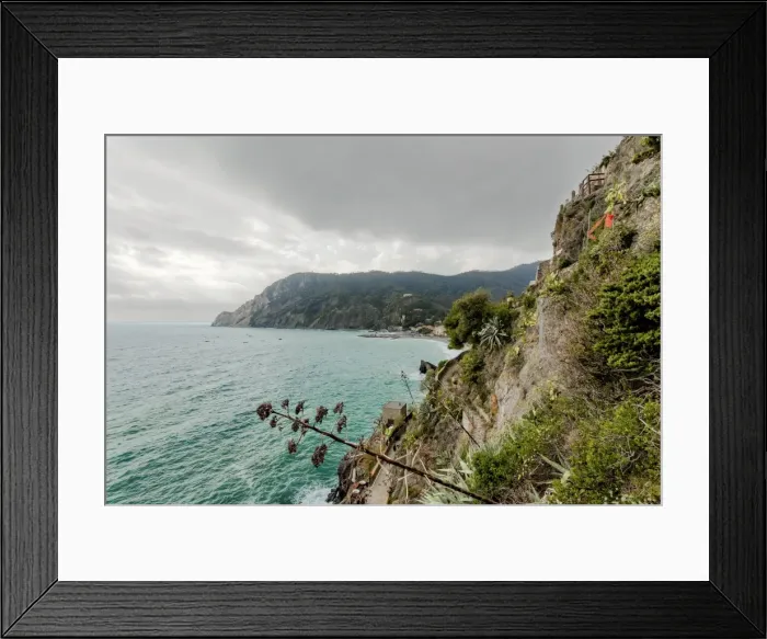Framed Print : Monterosso al Mare coastline, Cinque Terre, Italy Framed Print : Monterosso al Mare coastline, Cinque Terre, Italy