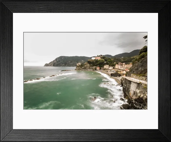 Framed Print : Monterosso al Mare coastline, Cinque Terre, Italy Framed Print : Monterosso al Mare coastline, Cinque Terre, Italy