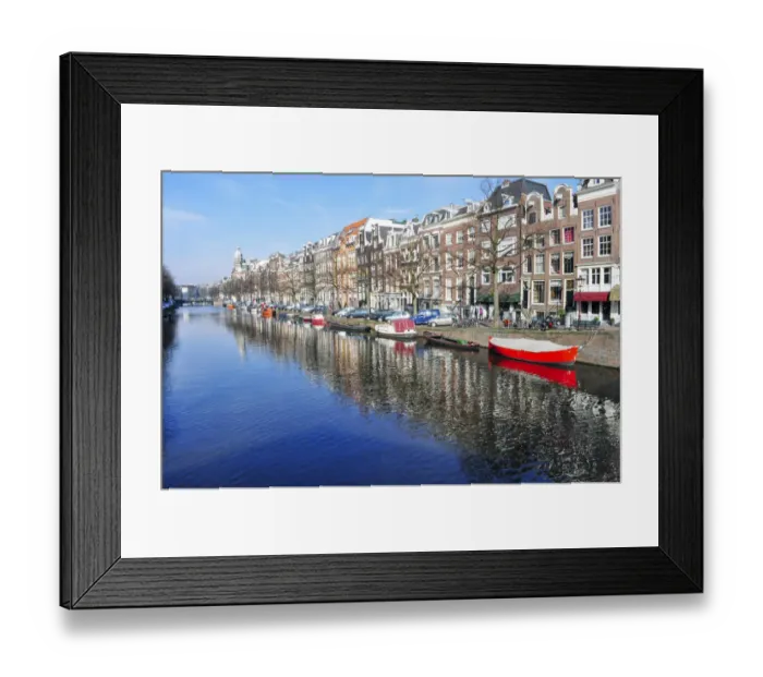Framed Print : An Amsterdam Canal Framed Print : An Amsterdam Canal