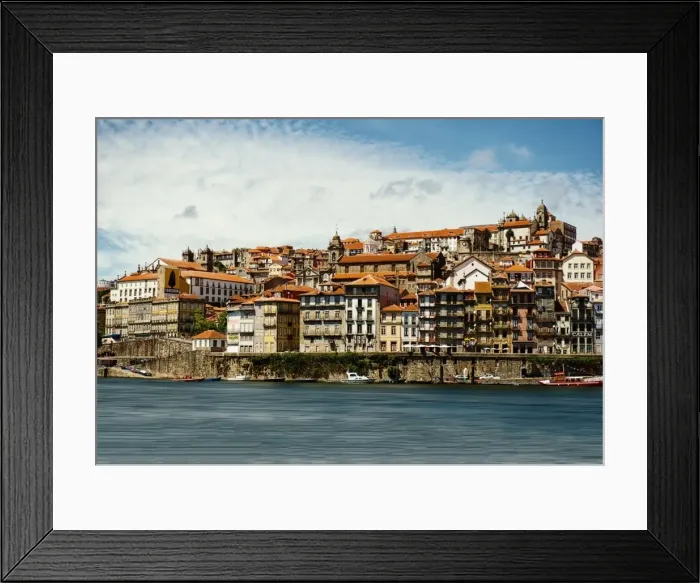 Framed Print : Culture. View of the historic Center hillside landmarks and architecture of Porto Framed Print : Culture. View of the historic Center hillside landmarks and architecture of Porto