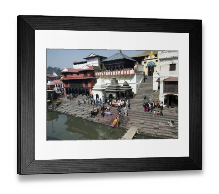 Framed Print : Culture. Pashupatinath Temple Nepals most sacred Hindu shrine Framed Print : Culture. Pashupatinath Temple Nepals most sacred Hindu shrine