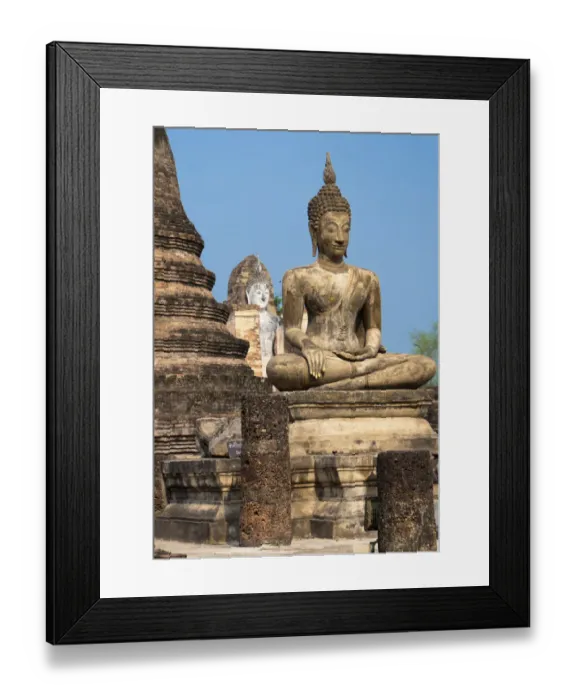 Framed Print : Wat Mahathat in Sukhothai Historical Park