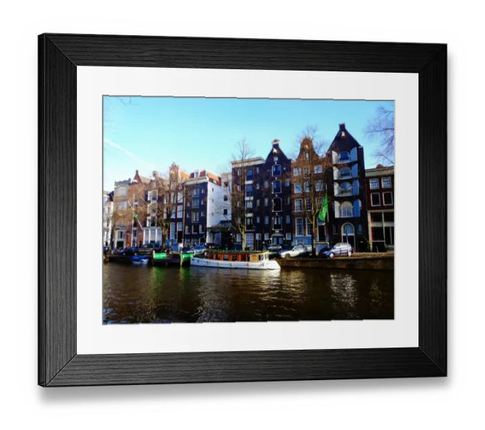 Framed Print : Canal houses on the Prinsengracht, Amsterdam Framed Print : Canal houses on the Prinsengracht, Amsterdam