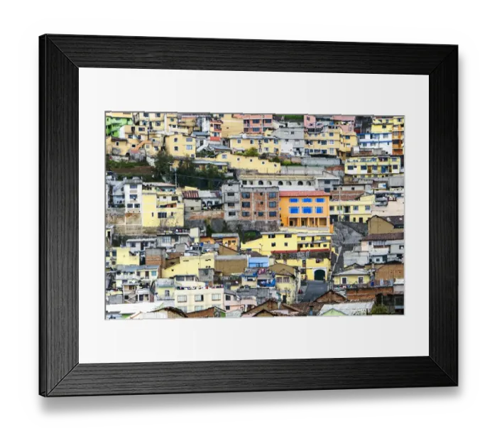 Framed Print : Urban Quito, Ecuador Framed Print : Urban Quito, Ecuador