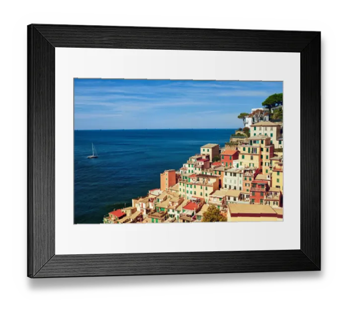 Framed Print : Riomaggiore view Framed Print : Riomaggiore view