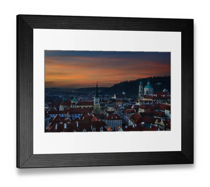 Framed Print : Lesser Town Sunrise Framed Print : Lesser Town Sunrise