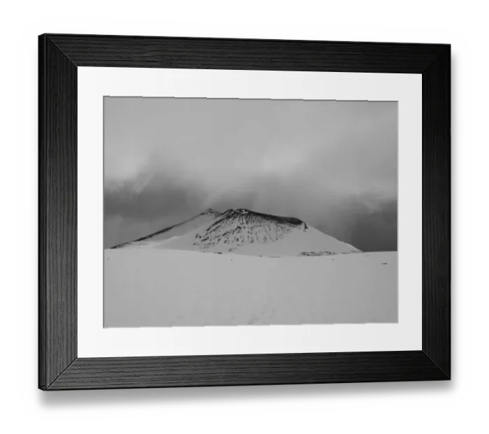 Framed Print : Monte Escriva in Black and White, Mount Etna Italy Framed Print : Monte Escriva in Black and White, Mount Etna Italy