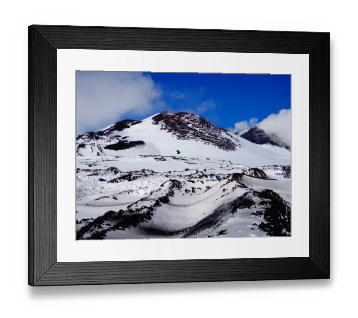 Framed Print : Emptyness at the Craters of Barbagallo Etna Italy