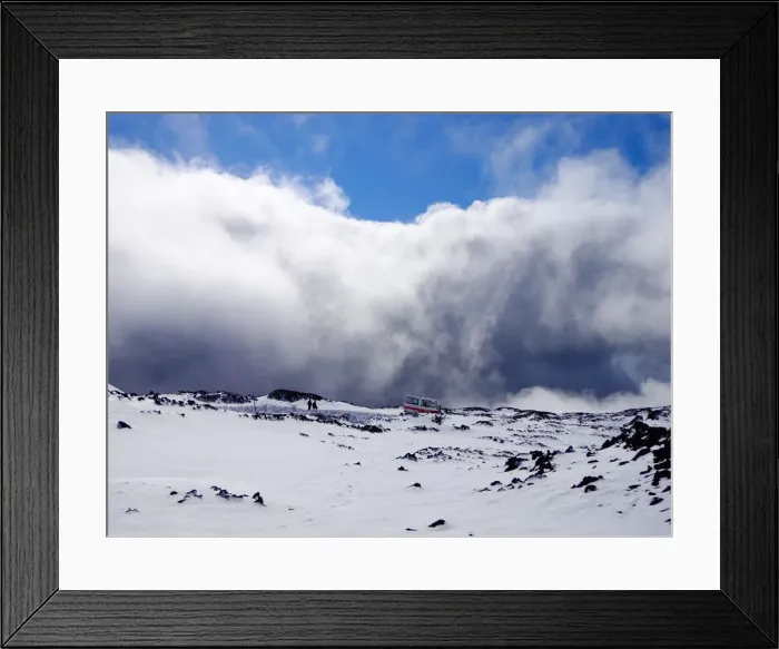 Framed Print : Mount Etna with cloudy skies, Sicily, Italy Framed Print : Mount Etna with cloudy skies, Sicily, Italy