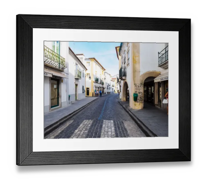 Framed Print : Evora Side Street Framed Print : Evora Side Street