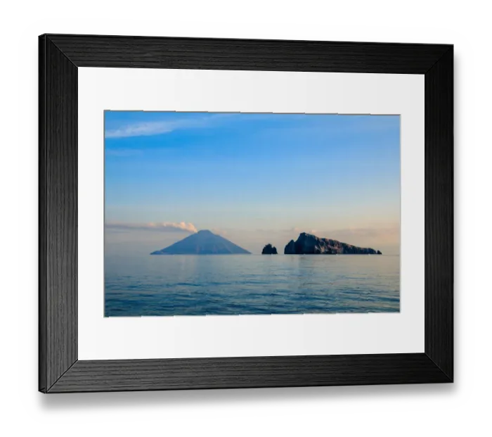 Framed Print : Volcanic island of Stromboli, Aeolian islands