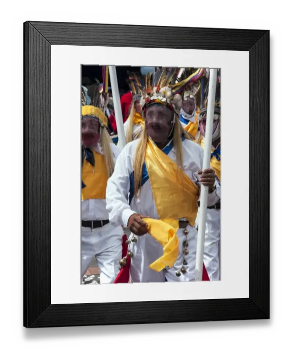 Framed Print : Traditional folk dancers from Quito, Ecuador Framed Print : Traditional folk dancers from Quito, Ecuador
