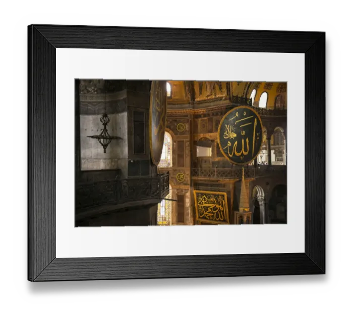 Framed Print : Hagia Sophia mosque interior, Istanbul, Turkey Framed Print : Hagia Sophia mosque interior, Istanbul, Turkey