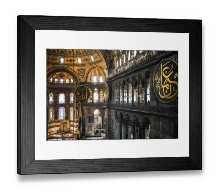 Framed Print : Hagia Sophia mosque interior, Istanbul, Turkey Framed Print : Hagia Sophia mosque interior, Istanbul, Turkey