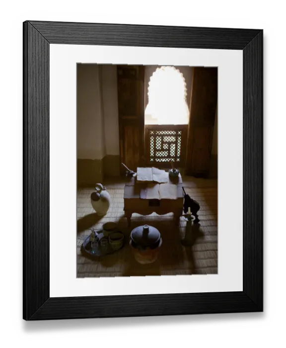 Framed Print : Room of student in Ali ben Youssef Medersa Framed Print : Room of student in Ali ben Youssef Medersa