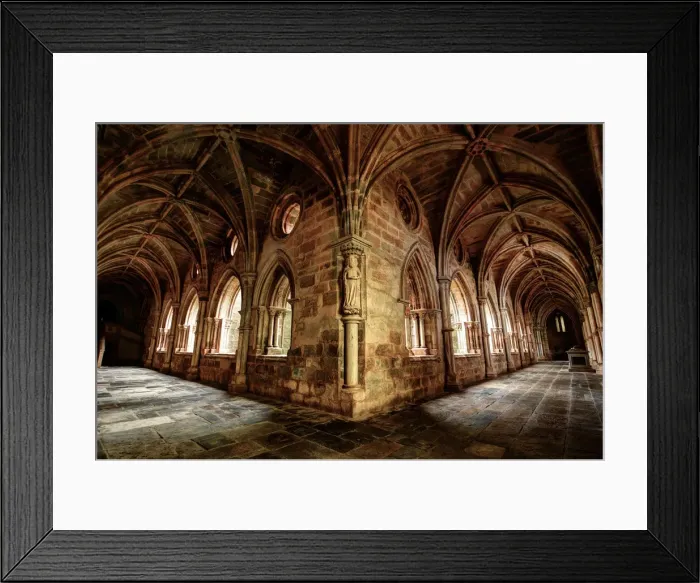 Framed Print : Cloisters of Evora Cathedral Framed Print : Cloisters of Evora Cathedral