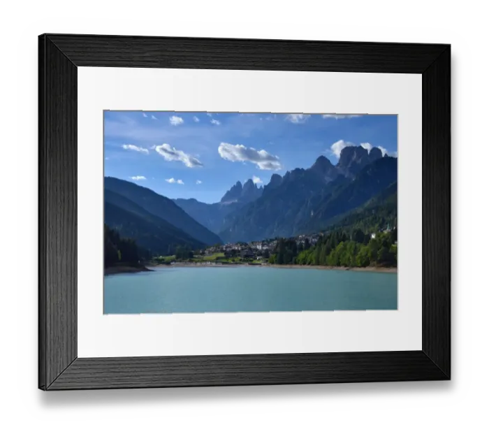 Framed Print : Lake Auronzo in the Dolomites Framed Print : Lake Auronzo in the Dolomites