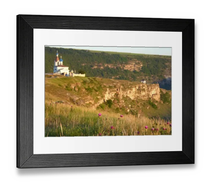 Framed Print : Old Orhei (Orheiul Vechi) with orthodox church