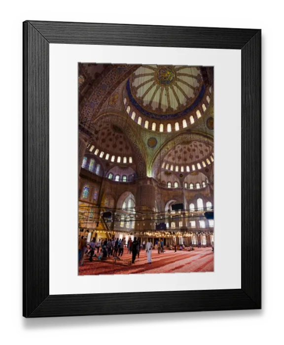 Framed Print : Inside the Blue Mosque, Istanbul Framed Print : Inside the Blue Mosque, Istanbul