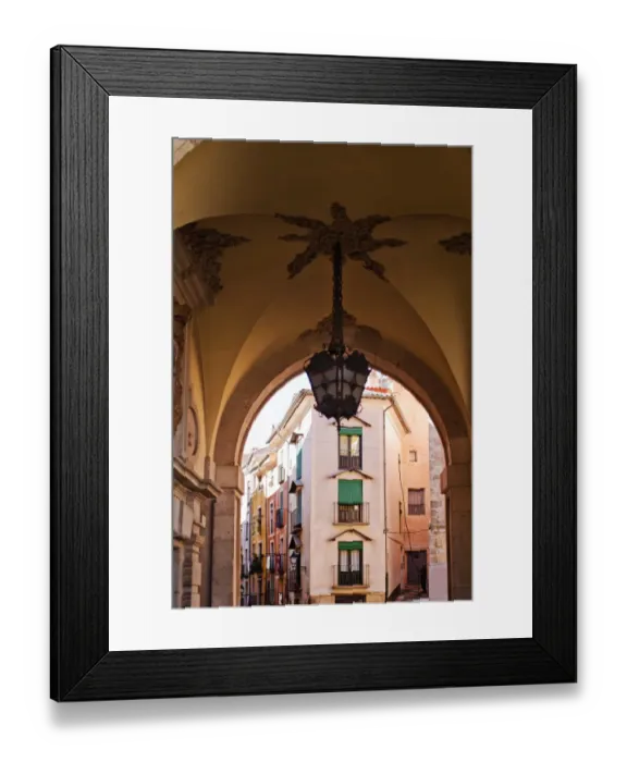 Framed Print : Entrance arch in Cuenca, Spain Framed Print : Entrance arch in Cuenca, Spain