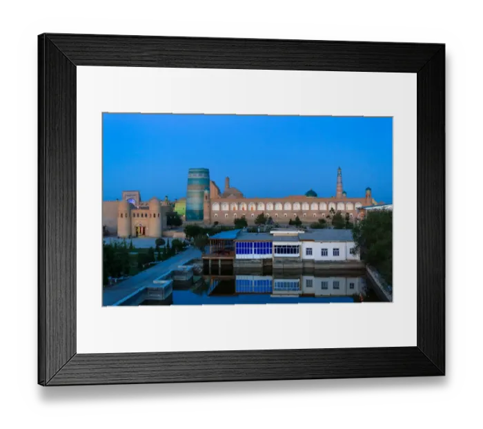 Framed Print : Evening in Khiva, Uzbekistan Framed Print : Evening in Khiva, Uzbekistan