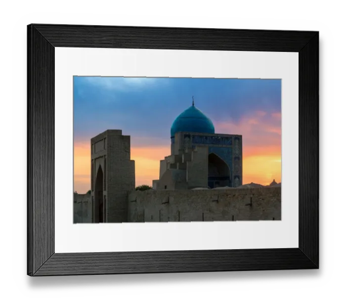 Framed Print : Kalon mosque in Bukhara at dusk Framed Print : Kalon mosque in Bukhara at dusk