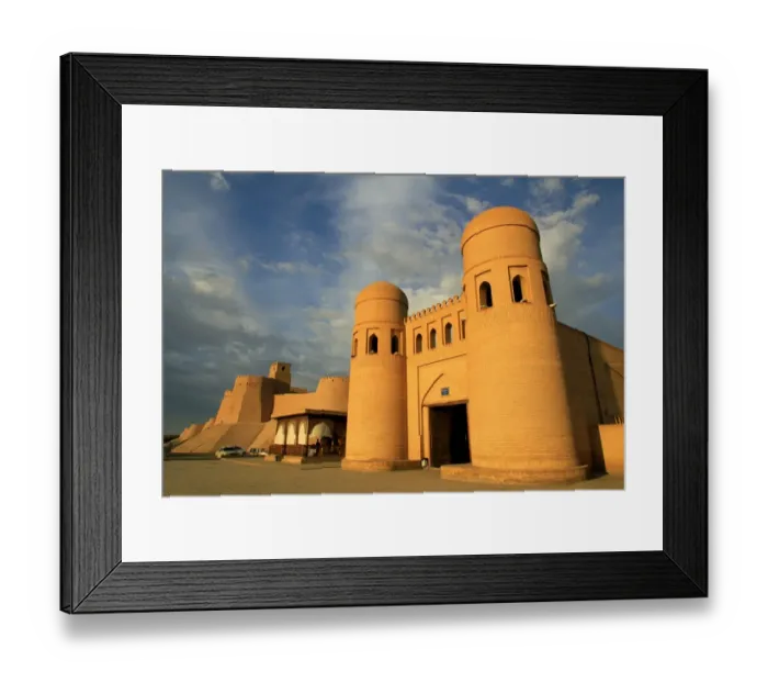 Framed Print : The city gates and walls of Khiva, Uzbekistan Framed Print : The city gates and walls of Khiva, Uzbekistan