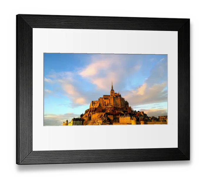 Framed Print : Mont St Michel France at sunset Framed Print : Mont St Michel France at sunset