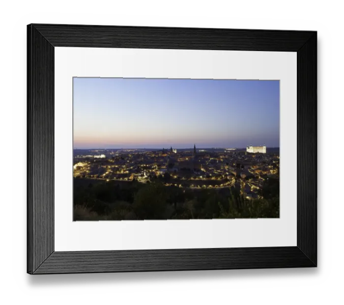 Framed Print : View of the historic center of Toledo Framed Print : View of the historic center of Toledo