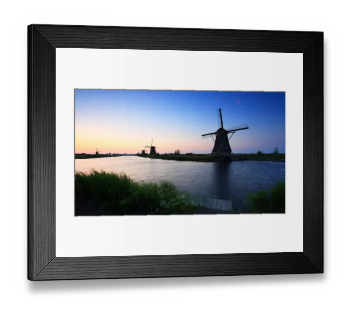 Framed Print : Windmills at sunset Framed Print : Windmills at sunset