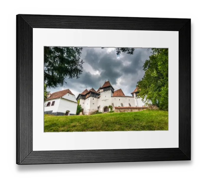 Framed Print : Viscri Fortified Church, Transylvania, UNESCO Framed Print : Viscri Fortified Church, Transylvania, UNESCO