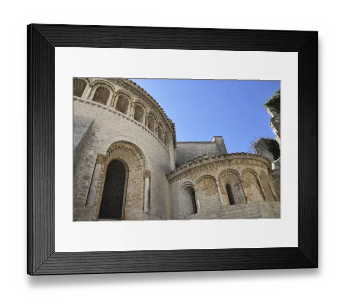 Framed Print : Abbaye bA nA dictine de Gellone Framed Print : Abbaye bA nA dictine de Gellone