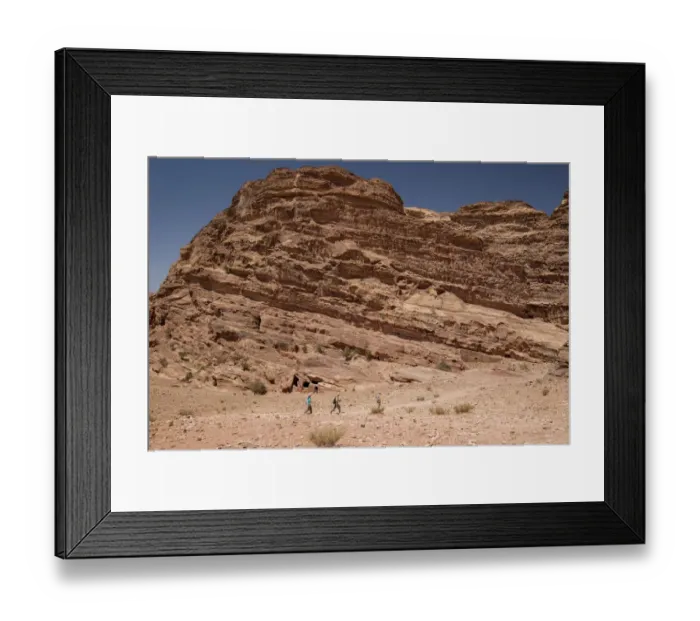 Framed Print : Hiking in Petra