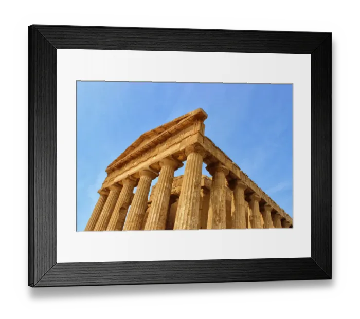 Framed Print : Temple of Concordia, Agrigento Framed Print : Temple of Concordia, Agrigento