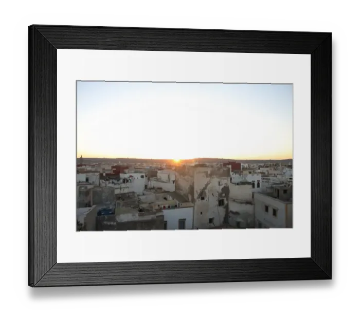Framed Print : Sunrise over Essaouira Framed Print : Sunrise over Essaouira