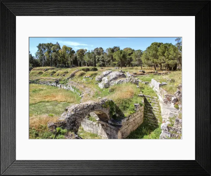 Framed Print : Archaeological site in Syracuse, Sicily Framed Print : Archaeological site in Syracuse, Sicily