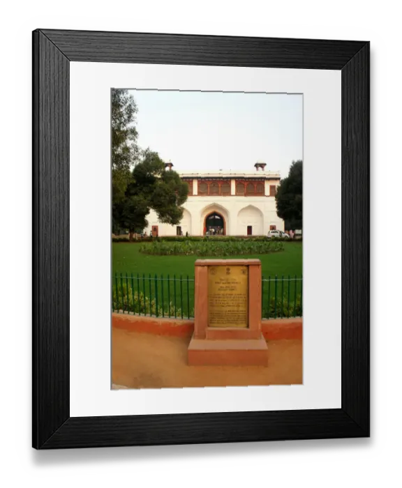 Framed Print : Unesco sign at The Red Fort Framed Print : Unesco sign at The Red Fort