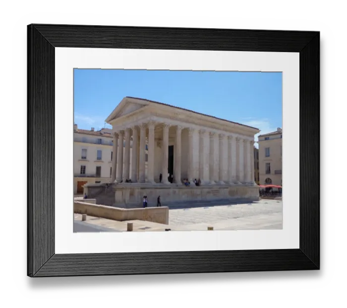 Framed Print : Acropole La Maison Carree of Nimes in France Framed Print : Acropole La Maison Carree of Nimes in France
