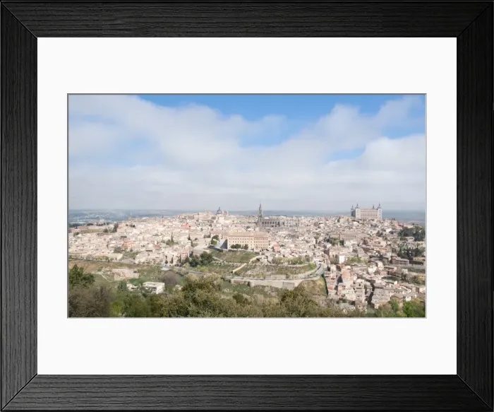 Framed Print : Wide angle view of Toledos Old Town Framed Print : Wide angle view of Toledos Old Town