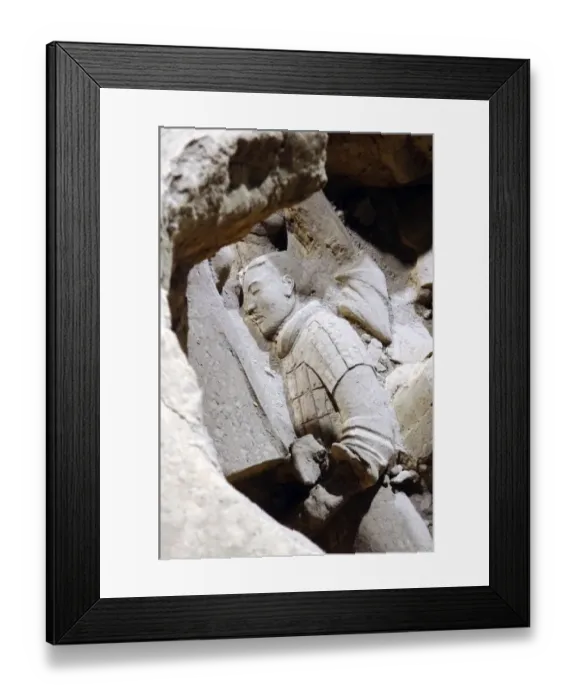 Framed Print : Sleeping Terracotta Warrior Framed Print : Sleeping Terracotta Warrior