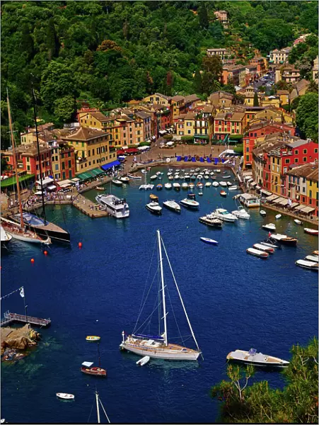 Portofino. View on Portofino, small Italian village, protected by UNESCO