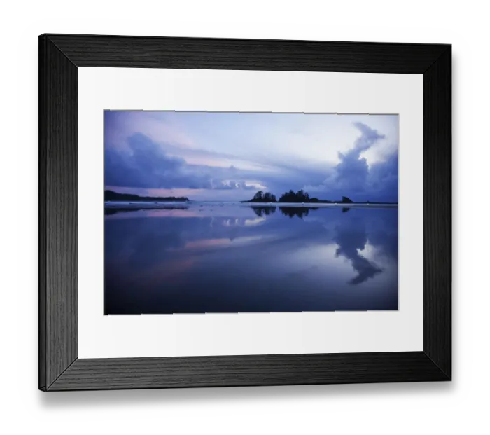 Framed Print : Clouds Over Chestermans Beach And Franks Island Near Tofino Framed Print : Clouds Over Chestermans Beach And Franks Island Near Tofino