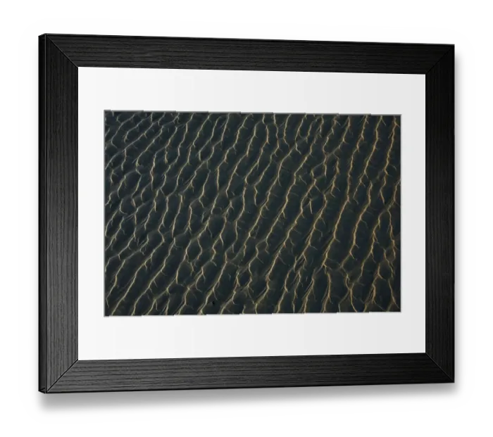 Framed Print : Ripples Form In The Sand At Chestermans Beach And Frank Island Near Tofino Framed Print : Ripples Form In The Sand At Chestermans Beach And Frank Island Near Tofino