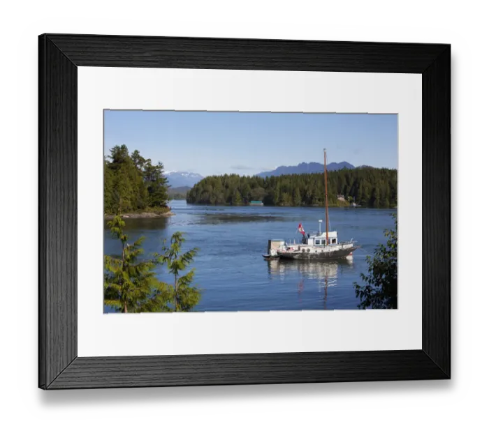 Framed Print : Boat In The Harbour Framed Print : Boat In The Harbour