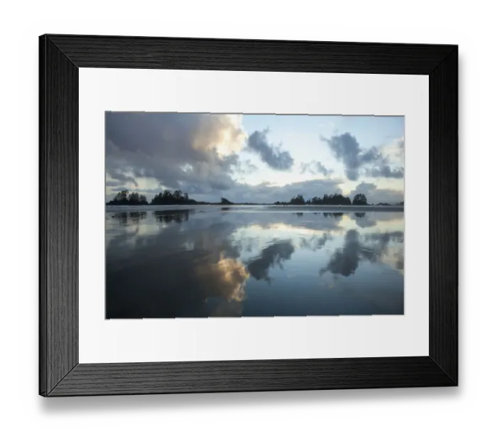Framed Print : Clouds At Sunset Over Chestermans Beach And Franks Island Near Tofino Framed Print : Clouds At Sunset Over Chestermans Beach And Franks Island Near Tofino