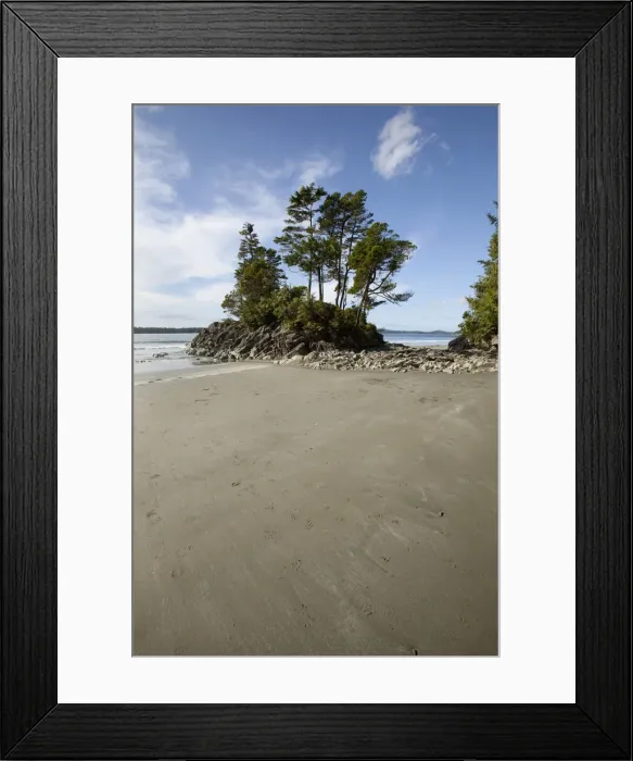 Framed Print : An Island At Tonquin Beach Along The Lighthouse Trail Framed Print : An Island At Tonquin Beach Along The Lighthouse Trail