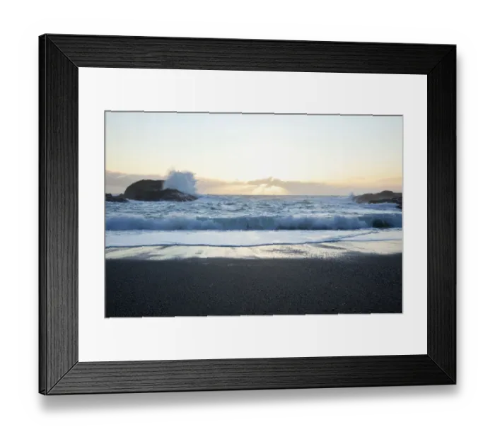 Framed Print : Waves At South Beach In Pacific Rim National Park Near Tofino Framed Print : Waves At South Beach In Pacific Rim National Park Near Tofino