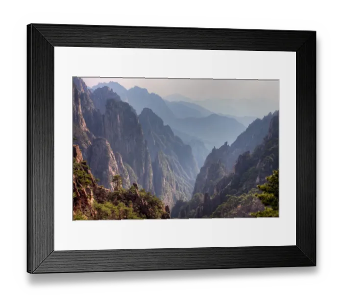 Framed Print : Huangshan Mountain, Chinese famous landscape Framed Print : Huangshan Mountain, Chinese famous landscape