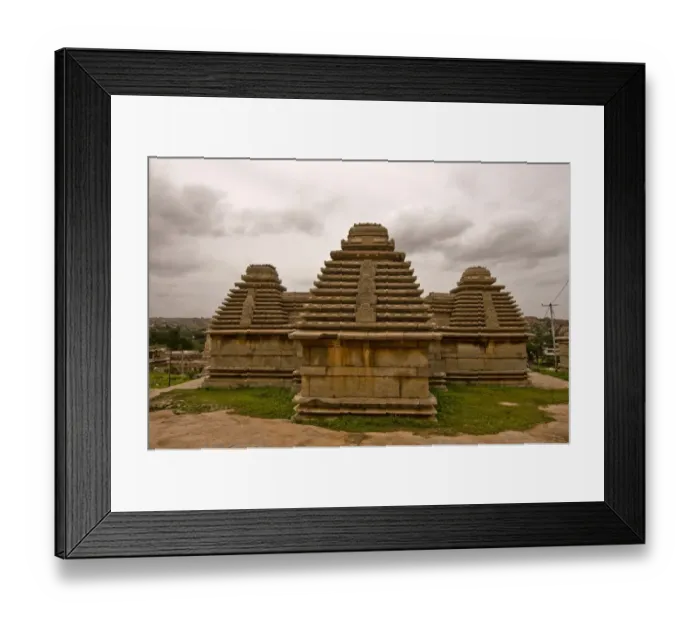 Framed Print : three temples near Virupaksha Framed Print : three temples near Virupaksha